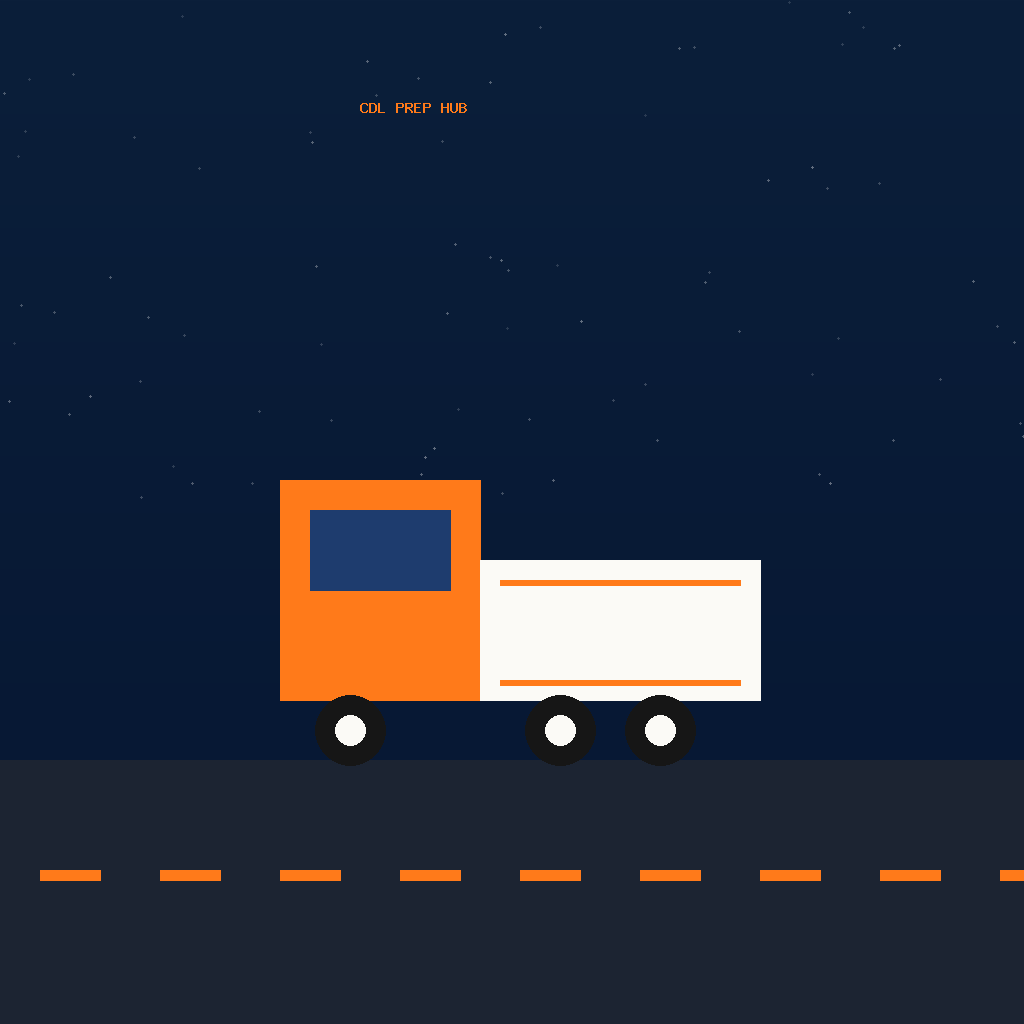 CDL Prep Hub — commercial truck illustration